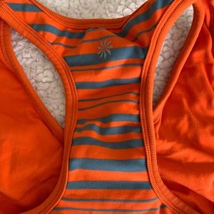 Athleta Women’s Orange, Gray Racerback Tank M